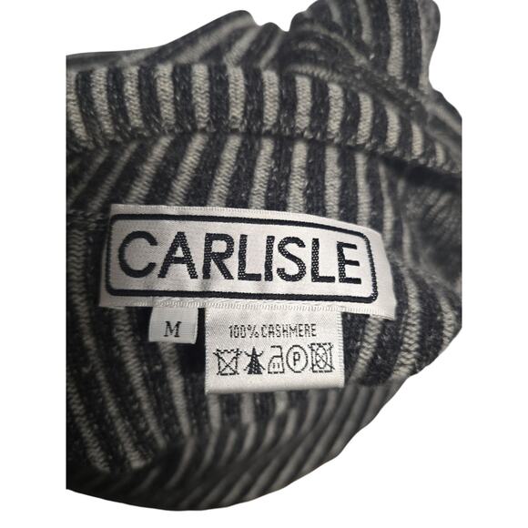 Carlisle Charcoal and Ivory Ribbed Sweater - Picture 5 of 5